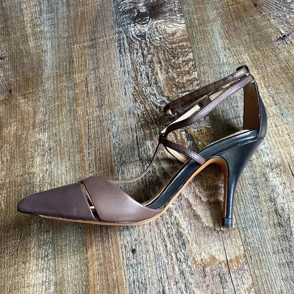 Massimo Dutti |  3 Tone- Double Strap Heels - Picture 11 of 12